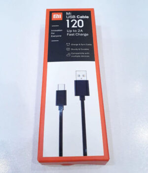 کابل شارژ سریع usb type-c شیائومی ۱۲۰ سانتی متری