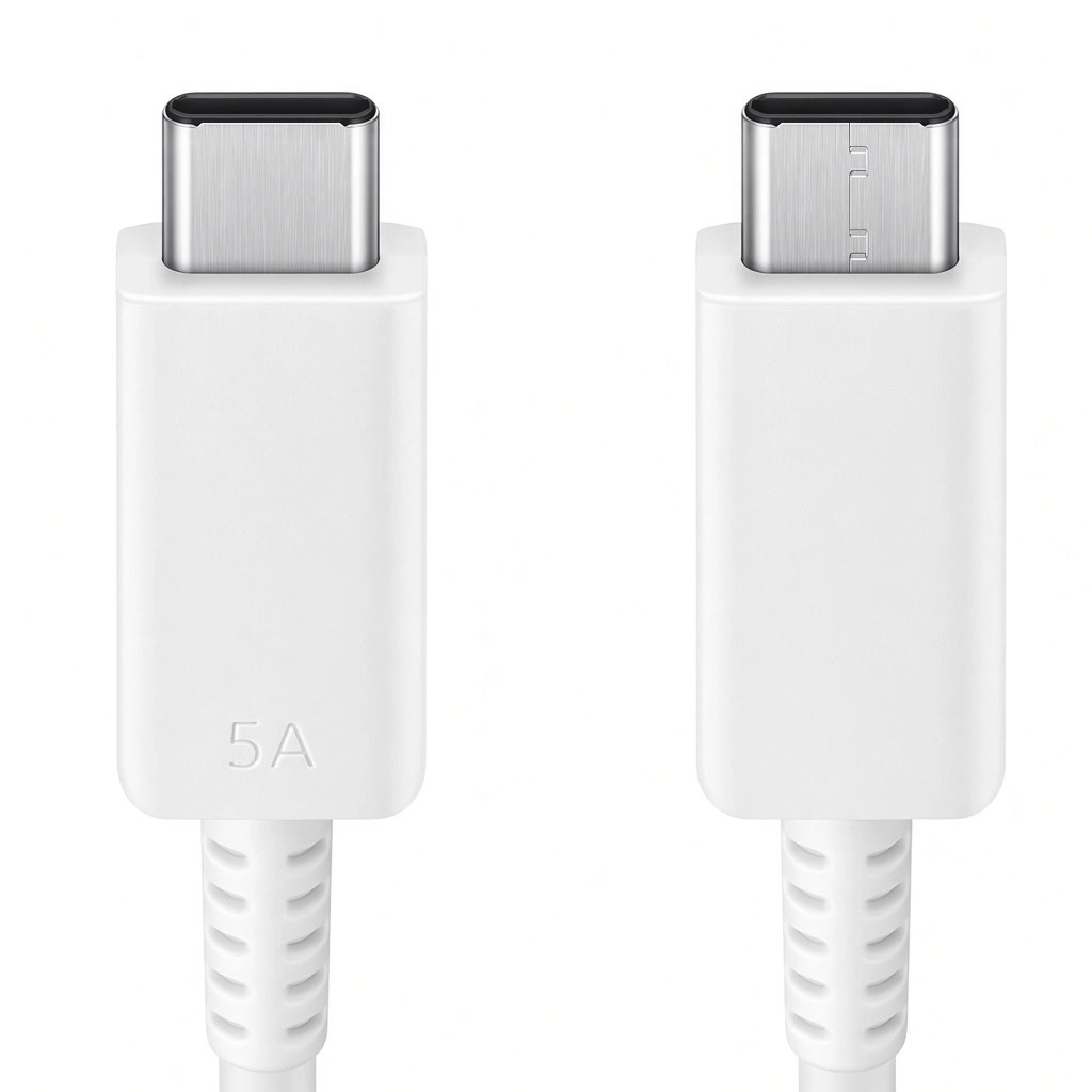 کابل USB-C به USB-C سامسونگ 5A به طول ۱ متر 3 کابل 5 آمپر type c سامسونگ 1 متر