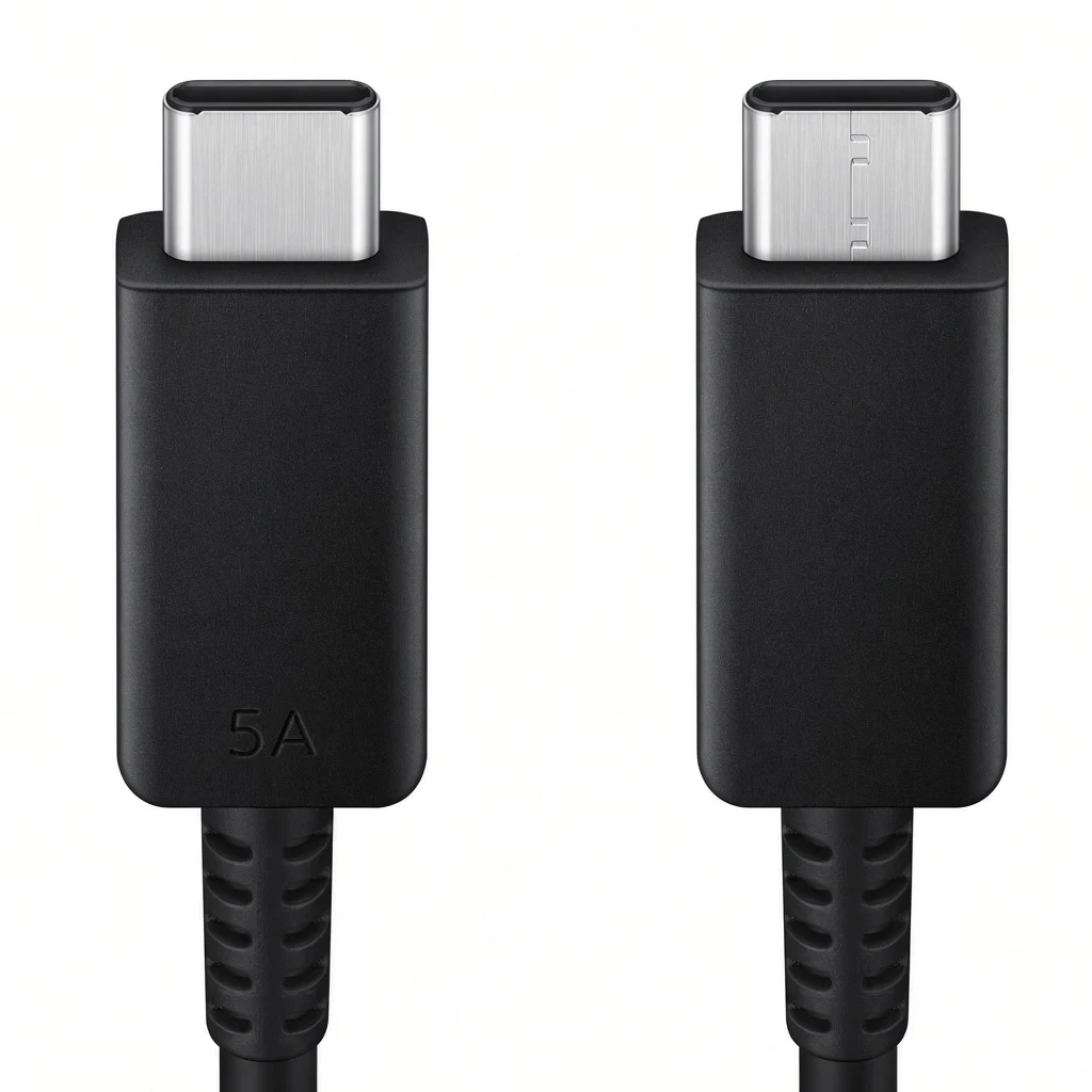 کابل USB-C به USB-C سامسونگ 5A به طول ۱ متر 2 کابل 5 آمپر type c سامسونگ 1 متر